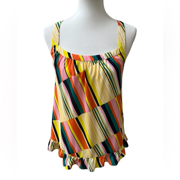 CAbi | Tops | Cabi Skip Halter Tank Top Multicolor Womens Xs 5979